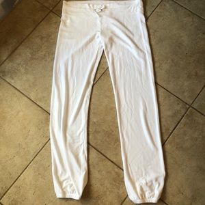Wildfox white sweatpants